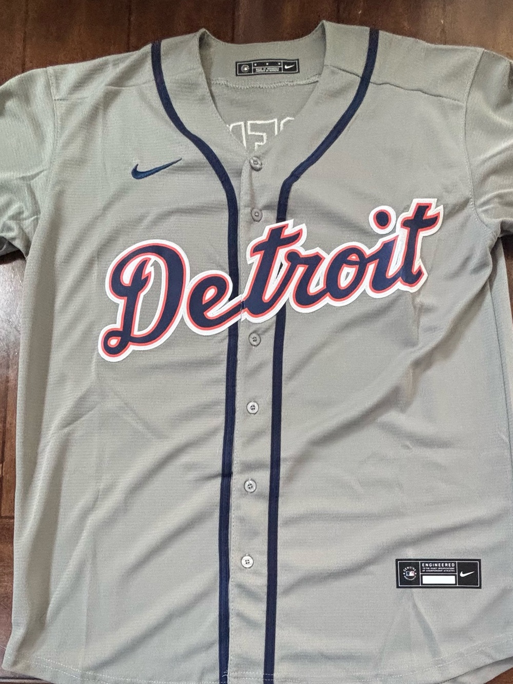 Detroit Tigers Kerry Carpenter Adult Medium Grey  Away Jersey NWT